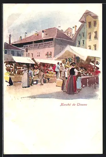 AK Thoune, Le marché, Marktszene