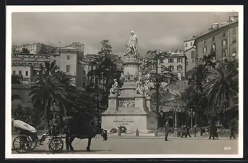 AK Genua, Columbus-Denkmal