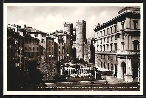 AK Genova, Casa di Colombo, Chiostro di Sant` Andrea, Porta Soprana