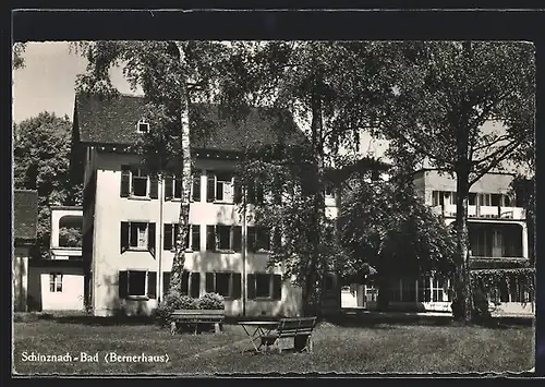 AK Schinznach-Bad, Bernerhaus, Gartenansicht
