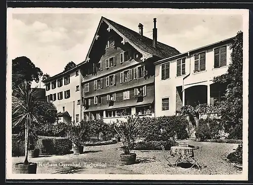 AK Turbenthal, Gasthof Kurhaus Turbenthal mit Garten