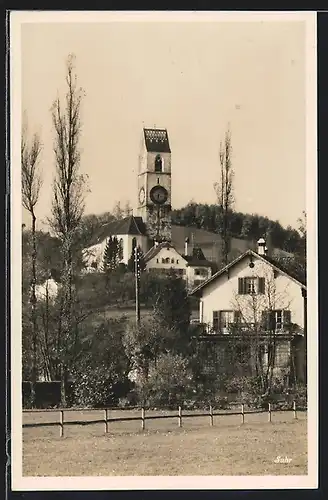 AK Suhr, Ortsansicht mit Kirche