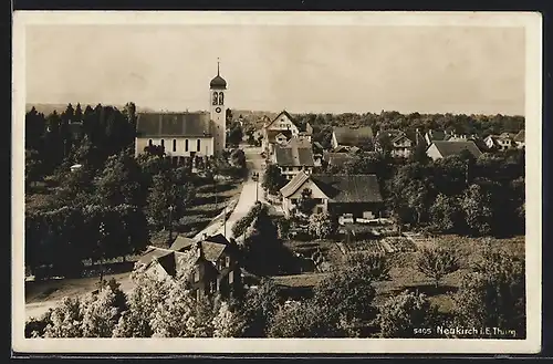 AK Neukirch i. E., Ortsansicht mit Kirche