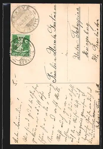 AK Geneve, Statue de J. J. Rousseau