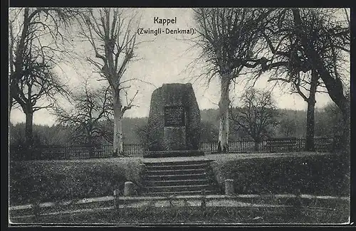 AK Kappel, Zwingli-Denkmal