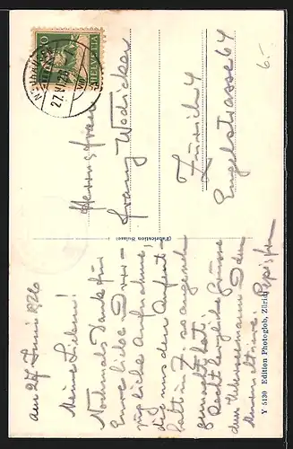 AK Schaffhausen, Rheinbrücke mit Munot