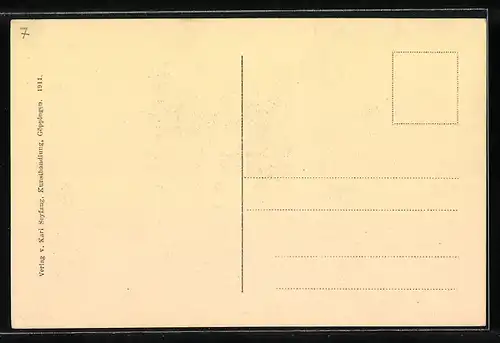 Künstler-AK Eugen Felle: Göppingen, Christofsbad mit Partie a. d. Fils