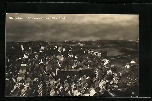 AK Helgoland, Panorama vom Oberland