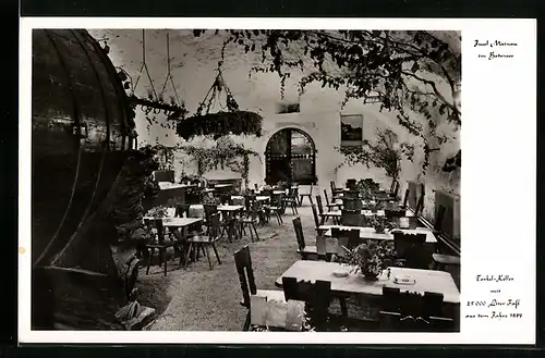 AK Mainau, Gasthaus Torkel-Keller Innenansicht