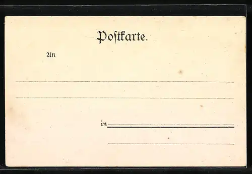 AK Warthausen, Ortsansicht von einem Feld aus, Neujahrsgruss