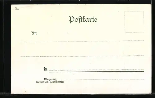 Lithographie Friedrichroda, Partie am Reinhardsbrunn