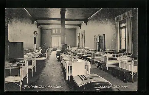 AK Bad Sulza, Kinderheilbad, Knaben-Schlafsaal, Innenansicht