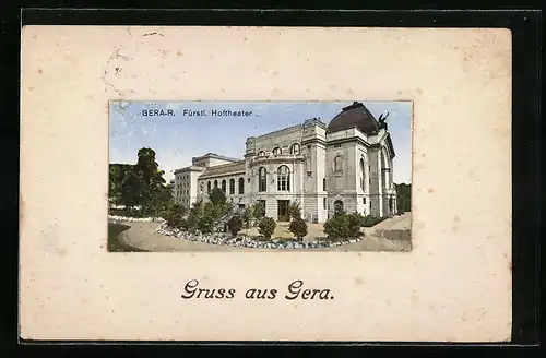 AK Gera-Reuss, Fürstliches Hoftheater