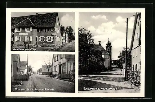 AK Leiberstung, Hauptstrasse, Gasthaus zum Pflug