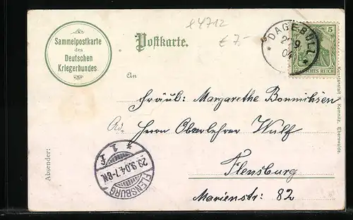 AK Kyffhäuser, Kaiser Wilhelm Denkmal aus der Vogelschau