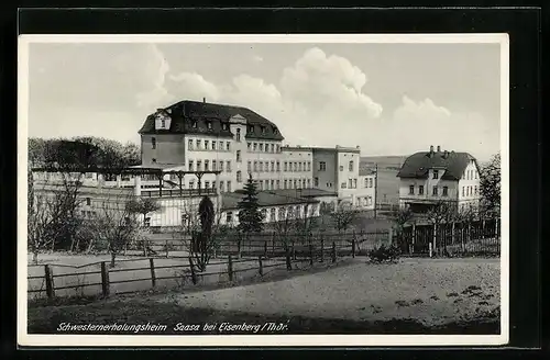 AK Eisenberg / Thür., Blick zum Schwesternerholungsheim Saasa