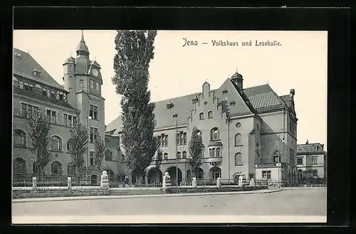 AK Jena, Volkshaus und Lesehalle mit Anlage