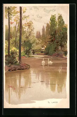 Künstler-AK Leopoldo Metlicovitz: Il Lago