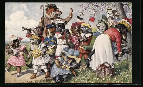 Künstler-AK Arthur Thiele: Der Mai ist gekommen