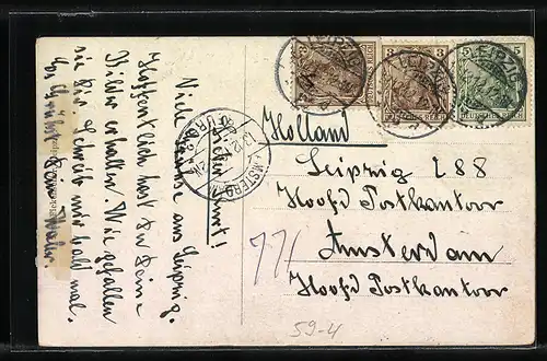 AK Leipzig, Donnerstag 12.12.12 Postamt 12 umd 12 Uhr