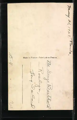 AK US-amerikanischer Atlantik-Überquerer Charles Lindbergh