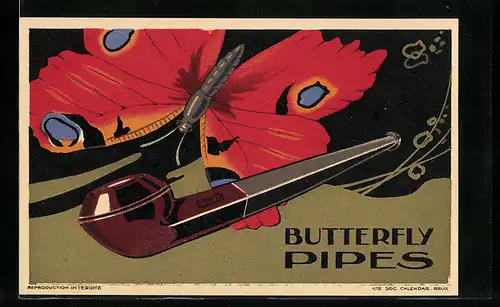 AK Tabak Butterfly Pipes, Schmetterling & Pfeife