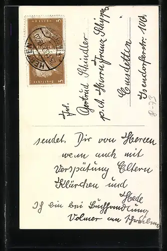 AK Junge Frau trinkt Wein, Geburtstagsgruss