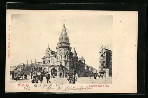 AK München, Gasthaus Löwenbräu-Keller