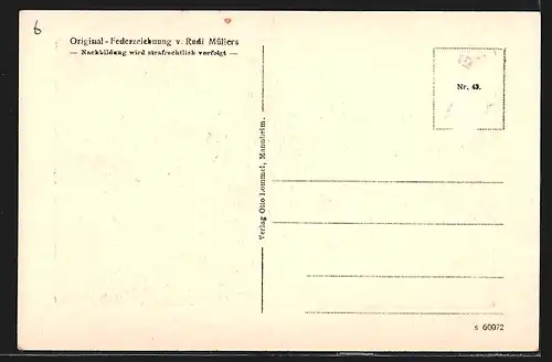 Künstler-AK Konstanz a. B., Rheinbrücke und Münster