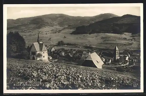 AK Elzach /Schwarzwald, Teilansicht mit Kirche