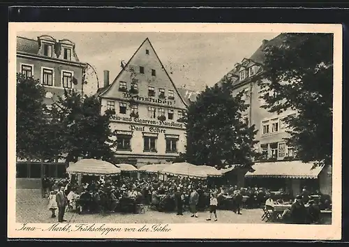 AK Jena, Markt und Gasthaus Göhres Weinstuben