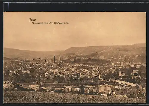 AK Jena, Panorama von der Wilhelmshöhe