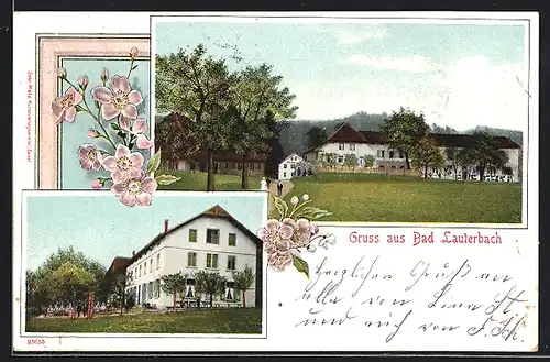 AK Oftringen, Gasthof Bad Lauterbach, Mehrfachansicht