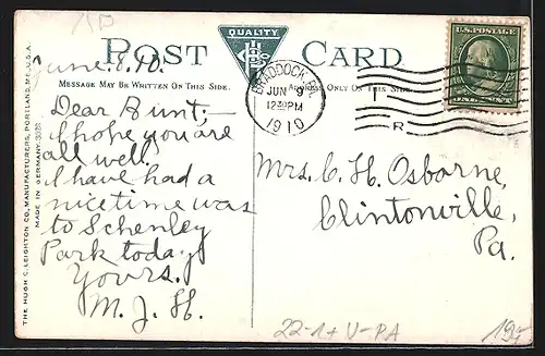 AK Pittsburgh, PA, Interior View, Jewish Synagogue