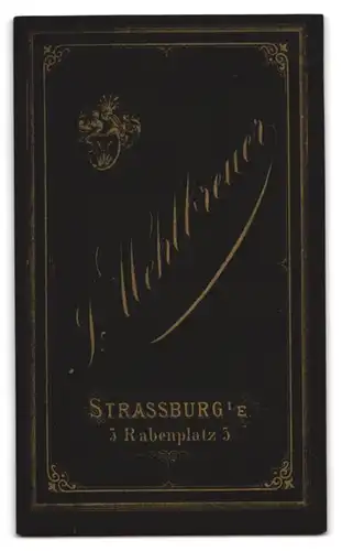 Fotografie J. Mehlbreuer, Strassburg i. E., Einjährig-Freiwilliger in Uniform