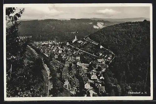 AK Oberndorf a. N., Gesamtansicht der Ortschaft