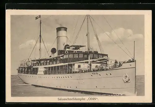 AK Salonschnelldampfer Odin in Fahrt