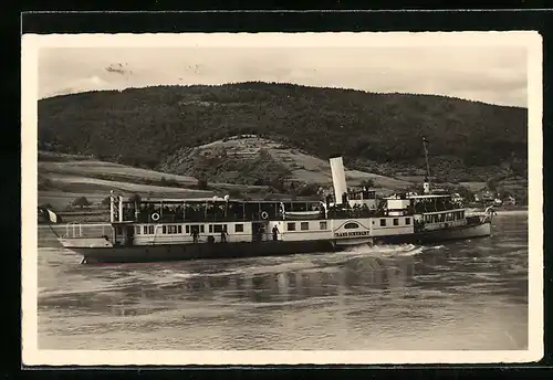 AK Dampfer Franz Schubert der Donau Dampfschiffahrts-Gesellschaft