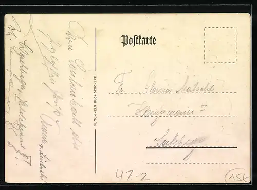 AK Studentenwappen Rhenania, In honore fideque!