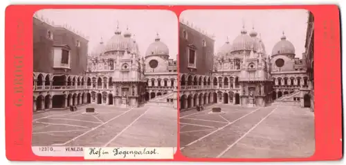 Stereo-Fotografie G. Brogi, Firenze, Ansicht Venezia, Palazzo Ducale