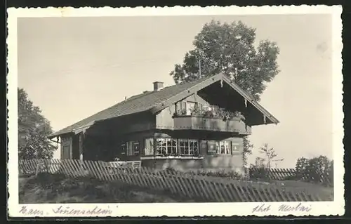 Foto-AK Schliersee, Hotel Haus Sonnenschein