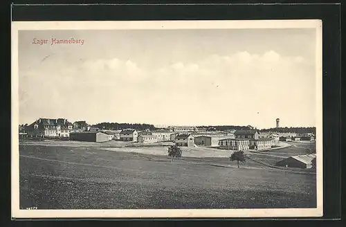 AK Lager Hammelburg, Panoramablick auf die Baracken