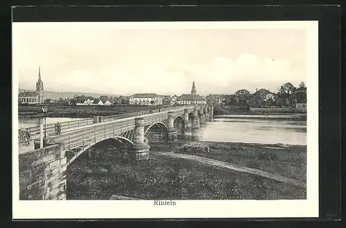 AK Rinteln, Gesamtansicht mit Flussbrücke