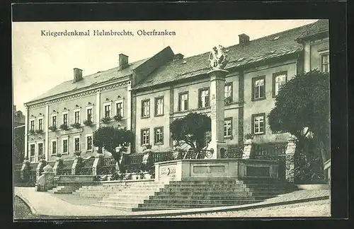 AK Helmbrechts i. Oberfranken, Ansicht vom Kriegerdenkmal