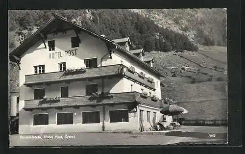 AK Zwieselstein, Hotel Post, Ötztal