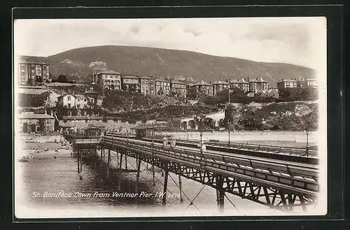 AK St. Boniface, View down from Ventnor Pier