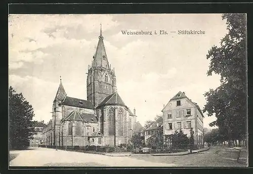 AK Weissenburg i. Els., Stiftskirche