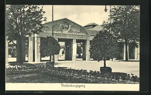 AK München, Bayrische Gewerbeschau 1912, Verbindungsgang