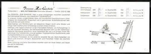 Klapp-AK Tüchersfeld, Pension-Café Zur Einkehr