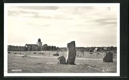 AK Högsrum, Panorama mit Kirche